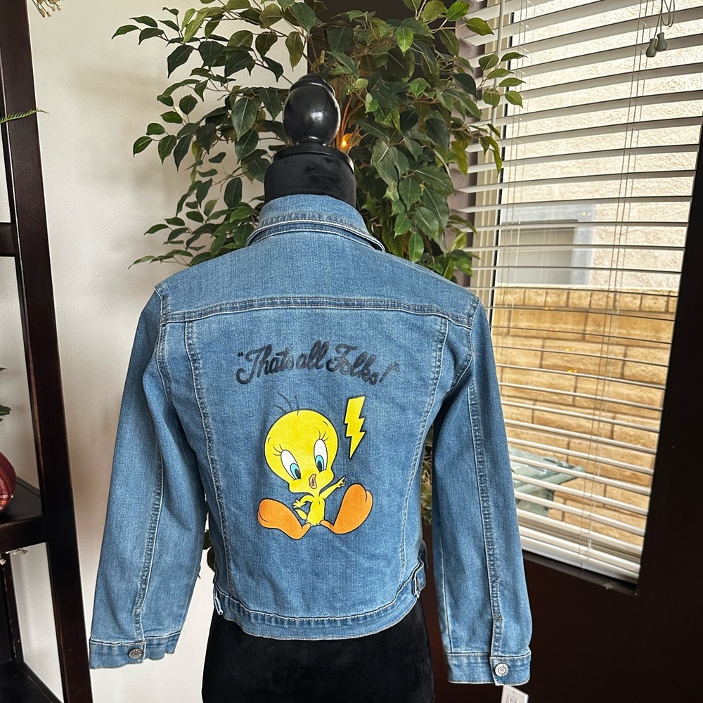 Looney Tunes Girl’s Tweety Bird Denim Jacket